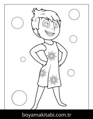 Ters Yüz 2 boyama sayfası – okul öncesi, evde etkinlik