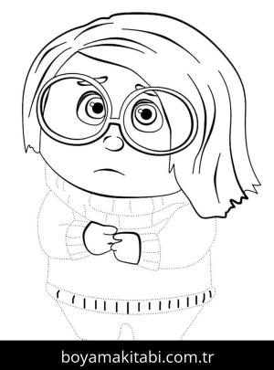 Ters Yüz 2 boyama sayfası – keyifli zaman, renkli çizimler