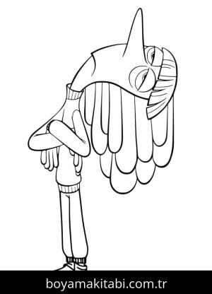 Ters Yüz 2 boyama sayfası – evde etkinlik, ücretsiz yazdır