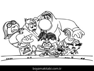 Ters Yüz 2 boyama sayfası – el becerilerini geliştirir, boyama çalışması