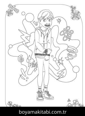 Ters Yüz 2 boyama sayfası – kolay boyama, eğitici aktivite