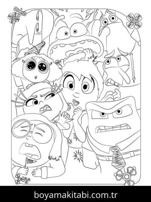 Ters Yüz 2 boyama sayfası – boyama çalışması, yaratıcılığı geliştirir