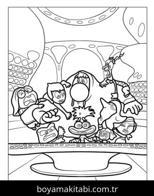 Ters Yüz 2 boyama sayfası – PDF indir, sevimli karakter