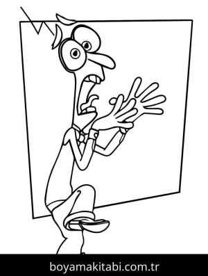 Ters Yüz 2 boyama sayfası – sevimli karakter, sanatsal çalışma