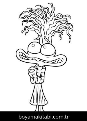 Ters Yüz 2 boyama sayfası – evde etkinlik, ücretsiz yazdır