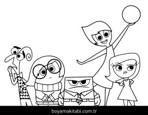 Ters Yüz boyama sayfası – yaratıcılık, eğlenceli etkinlik