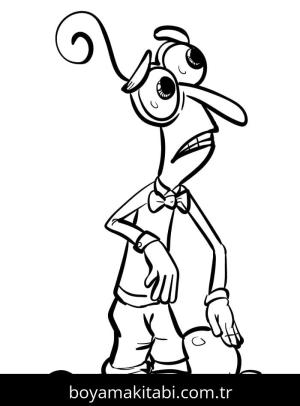 Ters Yüz boyama sayfası – PDF indir, sevimli karakter