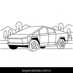 Tesla boyama sayfası – keyifli zaman, renkli çizimler