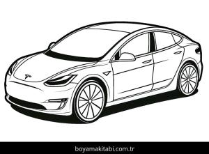 Tesla boyama sayfası – eğitici aktivite, yaratıcılık