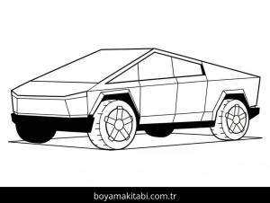 Tesla boyama sayfası – el becerilerini geliştirir, boyama çalışması