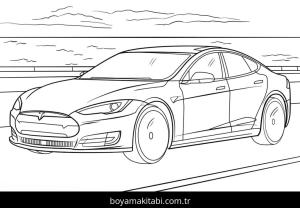 Tesla boyama sayfası – boyama çalışması, yaratıcılığı geliştirir