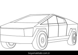 Tesla boyama sayfası – evde etkinlik, ücretsiz yazdır