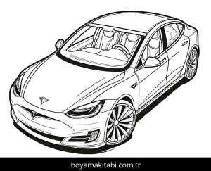 Tesla boyama sayfası – yaratıcılık, eğlenceli etkinlik