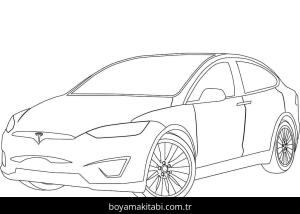 Tesla boyama sayfası – PDF indir, sevimli karakter