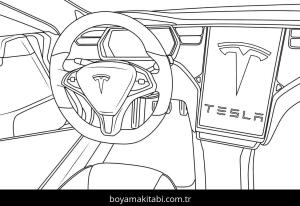 Tesla boyama sayfası – eğlenceli etkinlik, el becerilerini geliştirir