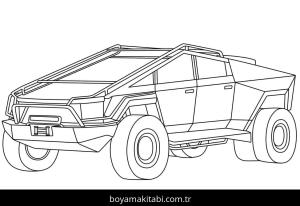 Tesla boyama sayfası – keyifli zaman, renkli çizimler
