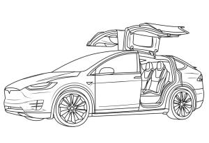 Tesla boyama sayfası,  coloring page, Güzel Tesla, 