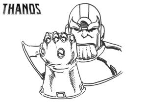 Thanos boyama sayfası,  coloring page, Thanos Ve Sonsuzluk Eldiveni, 