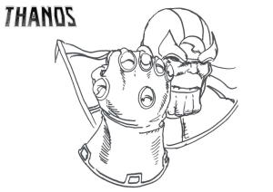 Thanos boyama sayfası,  coloring page, Infinity Gauntlet ile Thanos, 