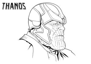 Thanos boyama sayfası,  coloring page, Thanos’un Yüzü, 