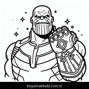 Thanos boyama sayfası – ücretsiz yazdır, boyama etkinliği