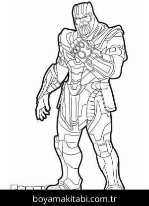 Thanos boyama sayfası – yaratıcılığı geliştirir, keyifli zaman