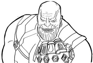 Thanos boyama sayfası,  coloring page, Thanos Gülen Korkunç, 