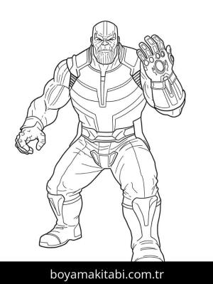 Thanos boyama sayfası – yaratıcılık, eğlenceli etkinlik