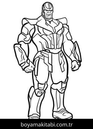 Thanos boyama sayfası – yaratıcılığı geliştirir, keyifli zaman