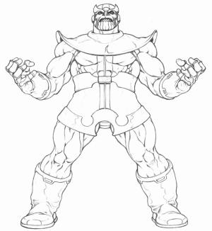 Thanos boyama sayfası,  coloring page, Thanos’un Gücü, 