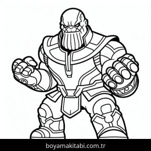 Thanos boyama sayfası – keyifli zaman, renkli çizimler