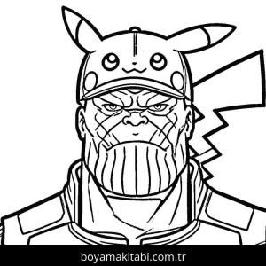 Thanos boyama sayfası – eğlenceli etkinlik, el becerilerini geliştirir