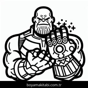 Thanos boyama sayfası – evde etkinlik, ücretsiz yazdır