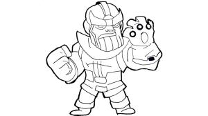 Thanos boyama sayfası,  coloring page, Chibi Thanos, 