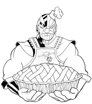 Thanos boyama sayfası,  coloring page, Thanos Pasta Yapıyor, 