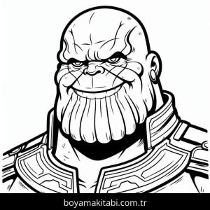 Thanos boyama sayfası – okul öncesi, evde etkinlik