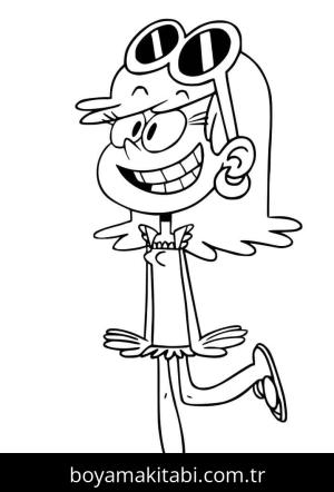 The Loud House boyama sayfası – eğlenceli etkinlik, el becerilerini geliştirir