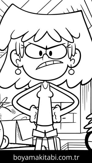 The Loud House boyama sayfası – yaratıcılığı geliştirir, keyifli zaman