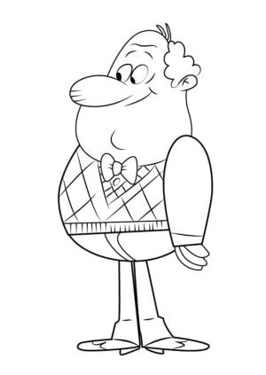 The Loud House boyama sayfası,  coloring page, The Loud House deki Harold McBride, 