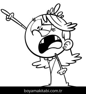 The Loud House boyama sayfası – çocuk aktivitesi, PDF indir