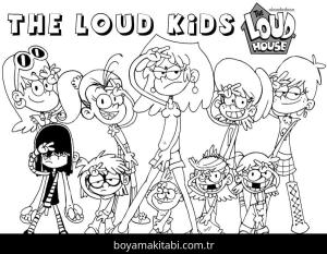 The Loud House boyama sayfası – ücretsiz yazdır, boyama etkinliği