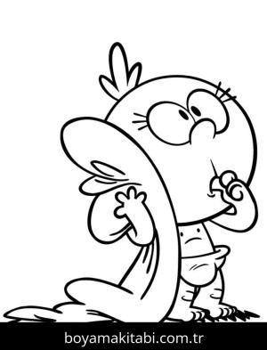 The Loud House boyama sayfası – çizgi film temalı, basit çizim