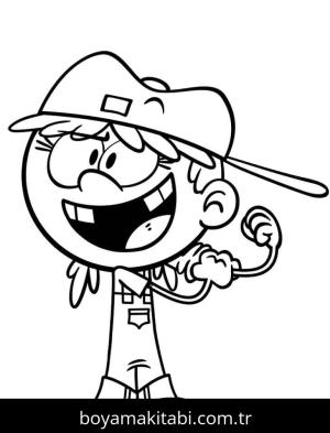 The Loud House boyama sayfası – okul öncesi, evde etkinlik