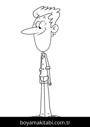 The Loud House boyama sayfası – çocuk aktivitesi, PDF indir