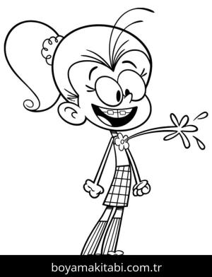 The Loud House boyama sayfası – eğitici aktivite, yaratıcılık