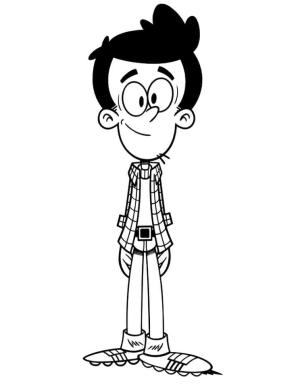 The Loud House boyama sayfası,  coloring page, The Loud House’dan Bobby Santiago, 