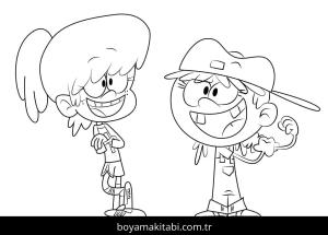 The Loud House boyama sayfası – PDF indir, sevimli karakter