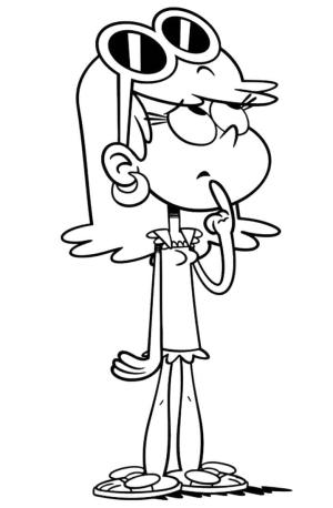 The Loud House boyama sayfası,  coloring page, The Loud House dan Leni Loud, 