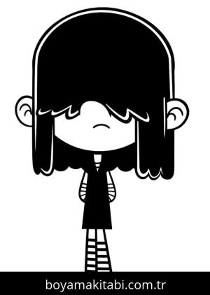 The Loud House boyama sayfası – renkli çizimler, okul öncesi