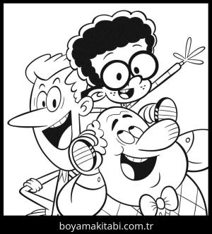The Loud House boyama sayfası – evde etkinlik, ücretsiz yazdır